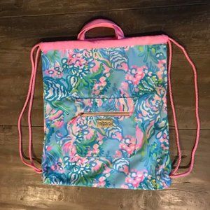 NEW Lilly Pulitzer Beach Pack Blue Ibiza